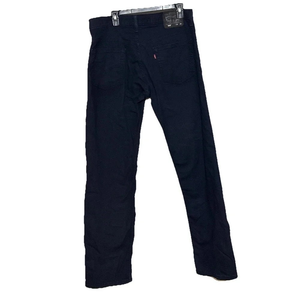 LEVI'S‎ 569 Loose Straight 5-Pocket Denim Jeans Dark Blue Size 34X36